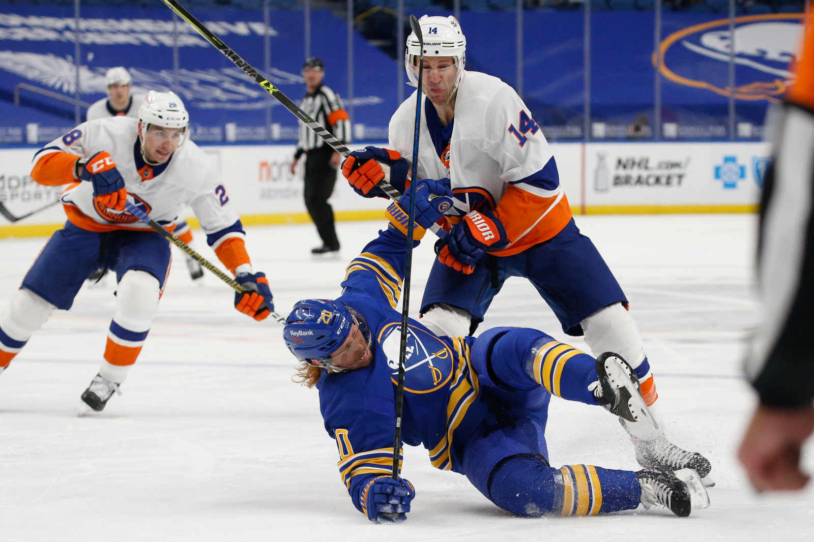 Eakin takes a hit